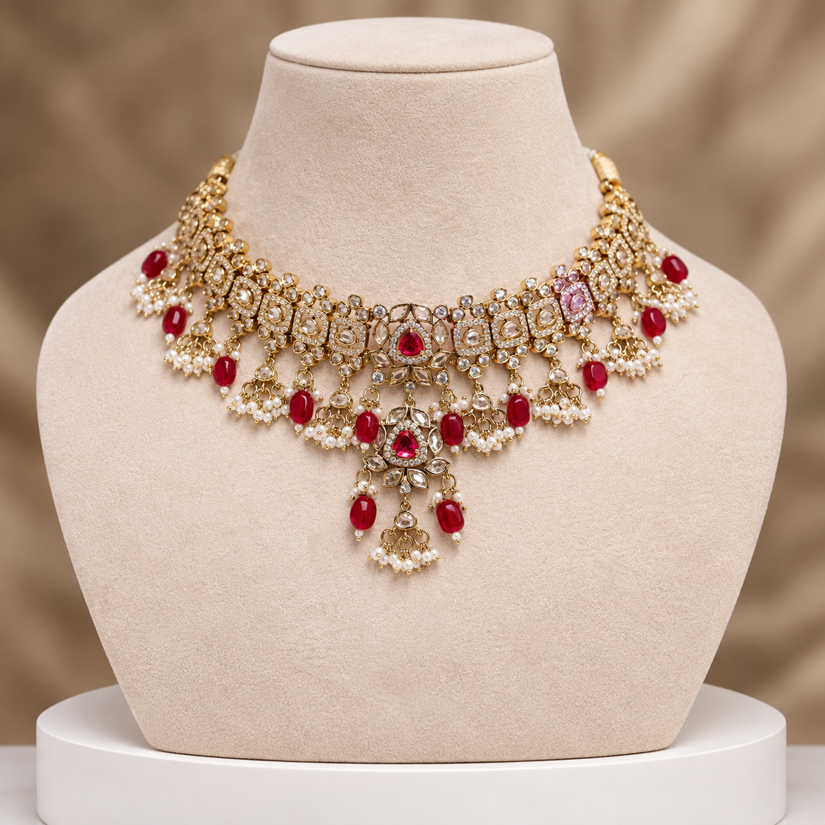 Emerald crown Necklace