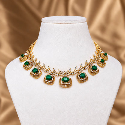 Victorian Emerald Neclace Set