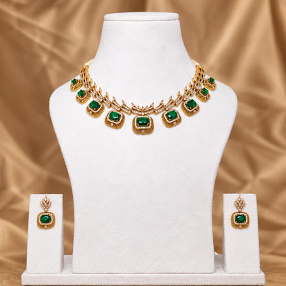 Victorian Emerald Neclace Set